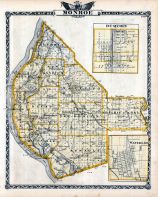 Monroe County Map, Du Quoin, Waterloo, Illinois State Atlas 1876